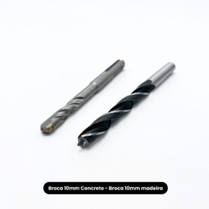 Kit com Broca para Concreto e Madeira (10 mm)