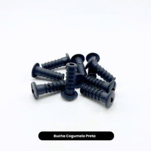 Kit com 10 Buchas Cogumelo para Fixação – Escolha a Cor